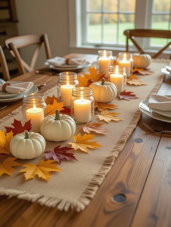 rustic table runner ideas