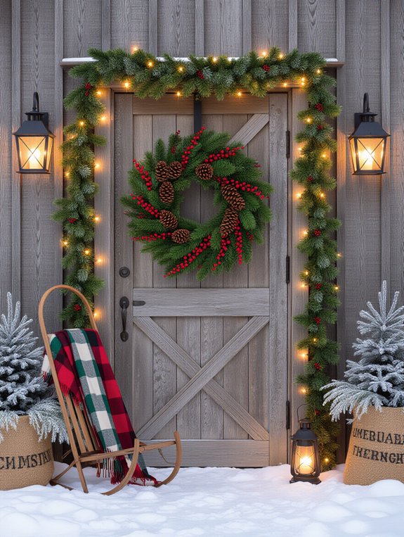 rustic warmth through decor