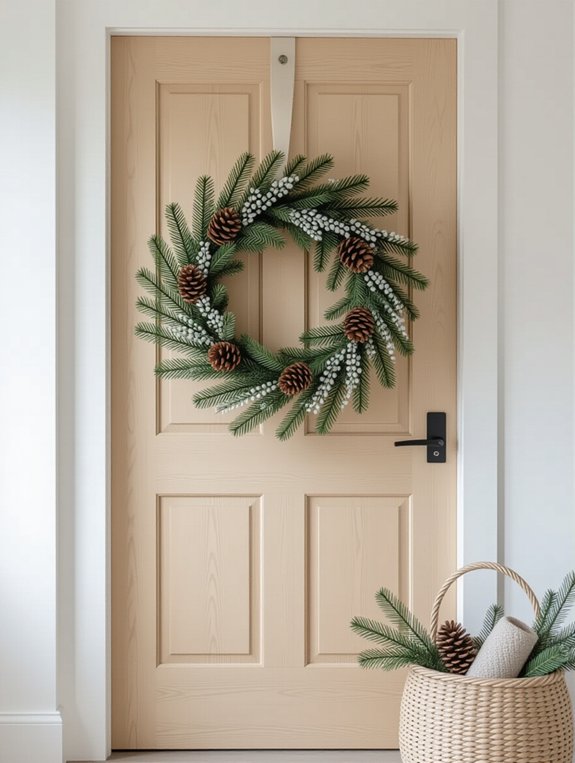 scandinavian minimalism wreath decor