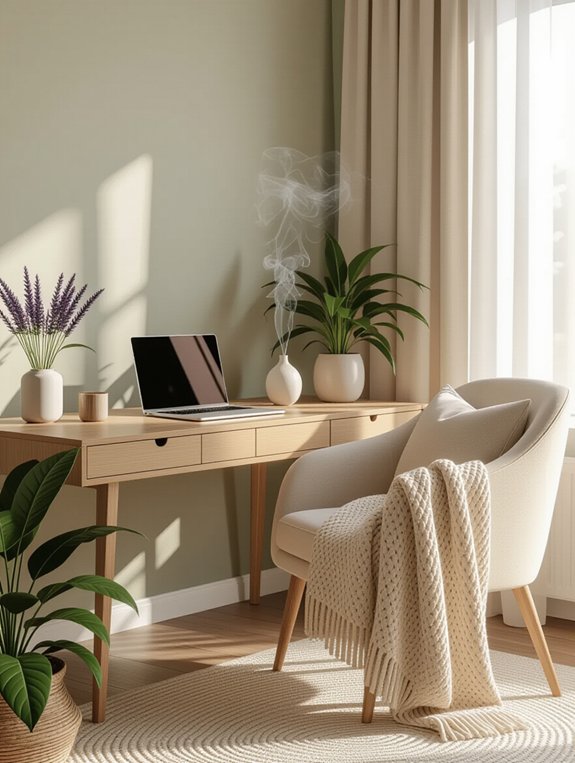 scented workspace for tranquility