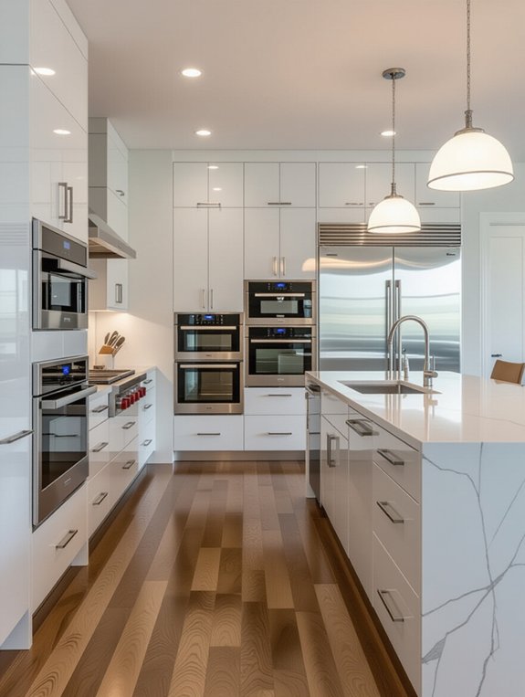 seamless integrated kitchen design