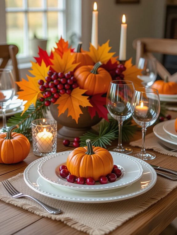 seasonal autumn table decor