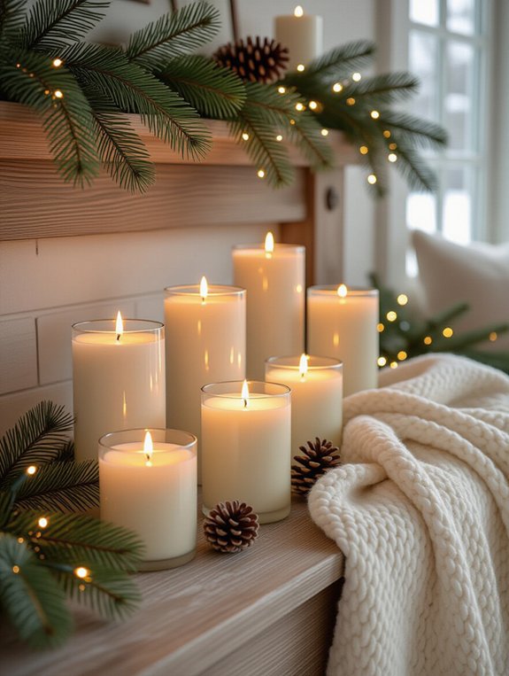 seasonal candles for ambiance