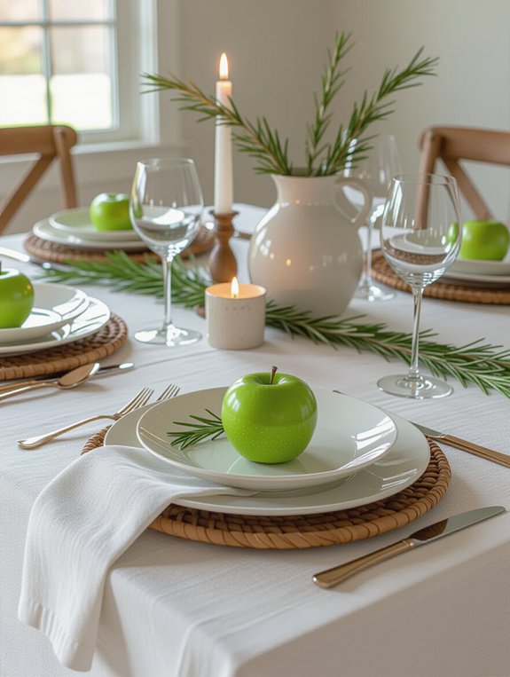seasonal fruit table accents