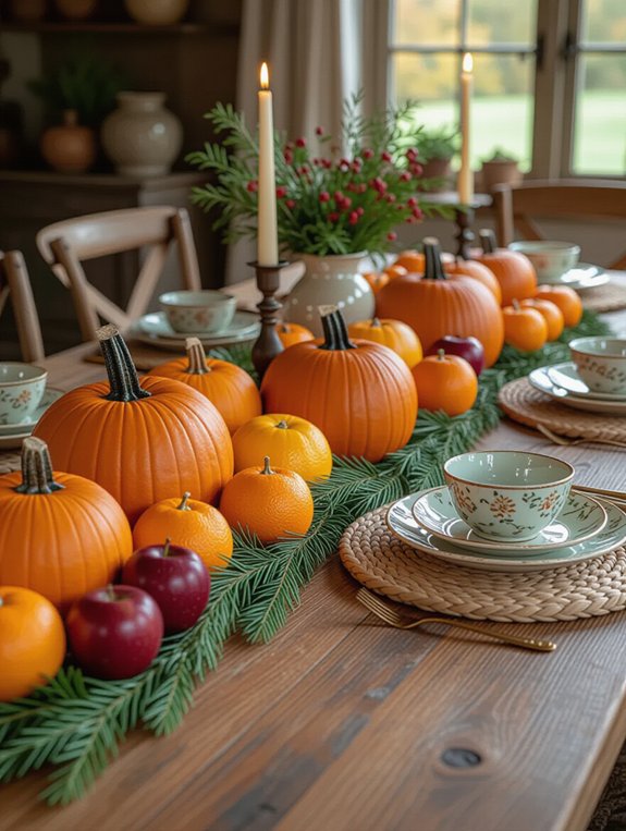 seasonal fruit table decor