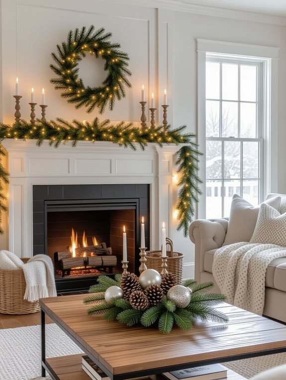 seasonal greenery home decor