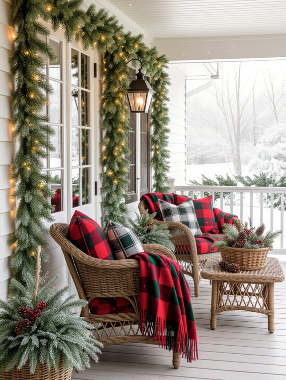 seasonal porch color transformation