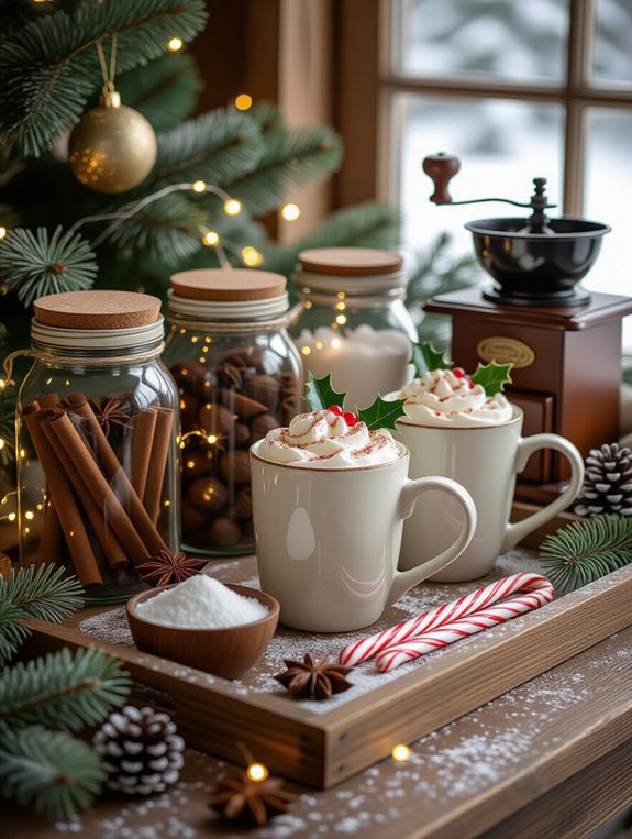 seasonal spice jar display