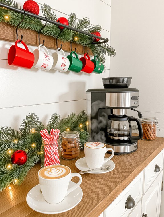 self serve coffee customization station