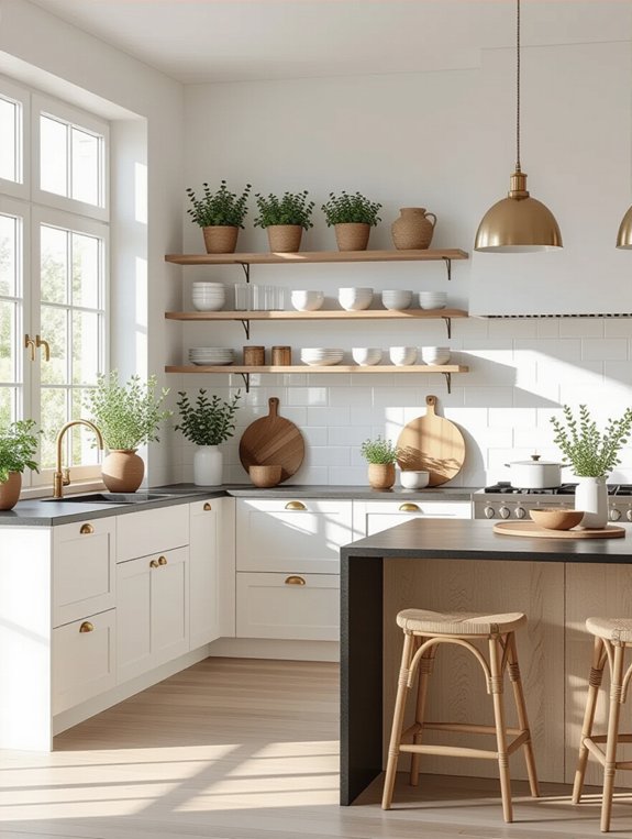 serene functional kitchen design