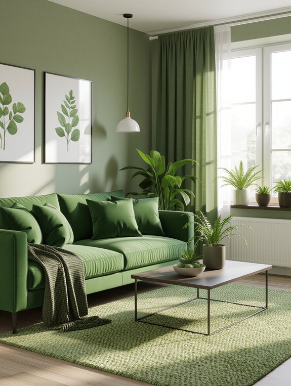 serene green living sanctuary