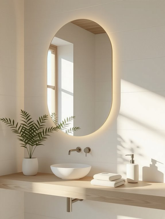 serene minimalist bathroom design