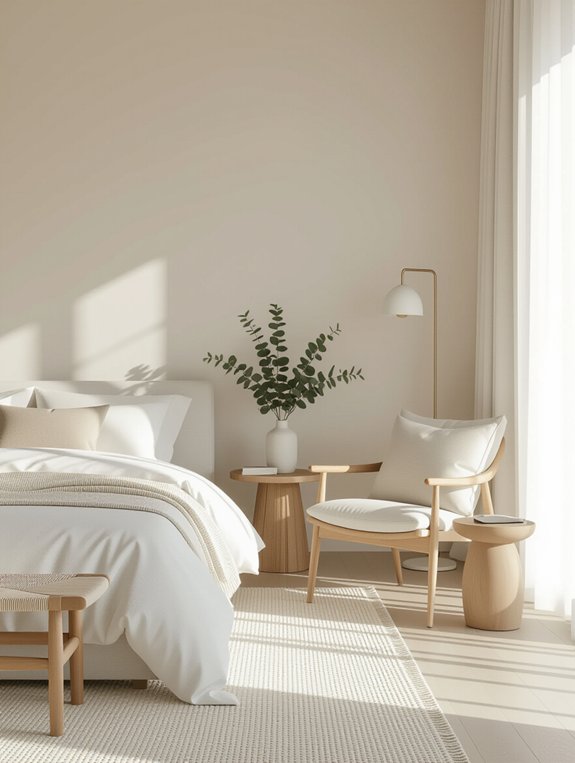 serene minimalist bedroom design