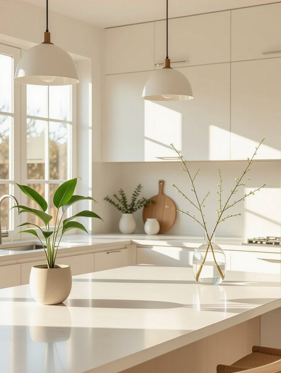 serene minimalist kitchen design