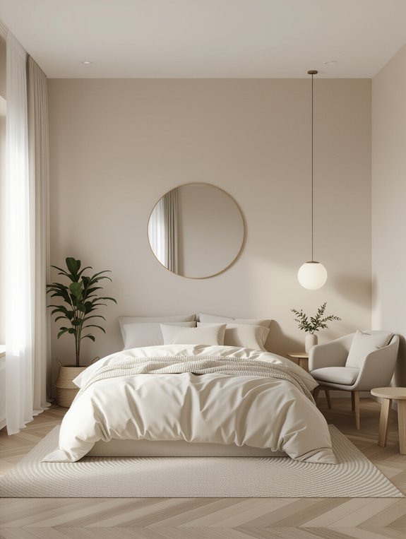 serene minimalist neutral aesthetic