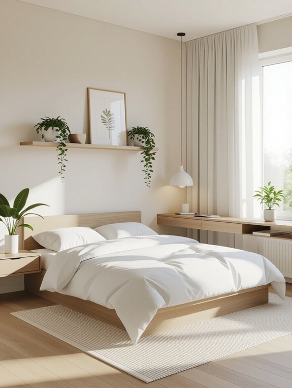 simplify your tiny bedroom