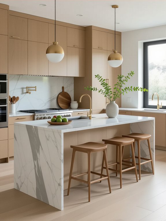 sleek durable marble centerpiece