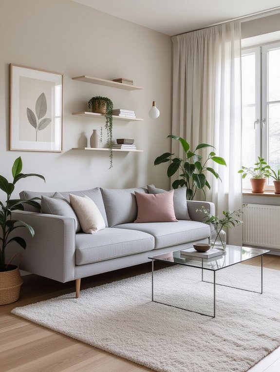 sleek space saving sofa design