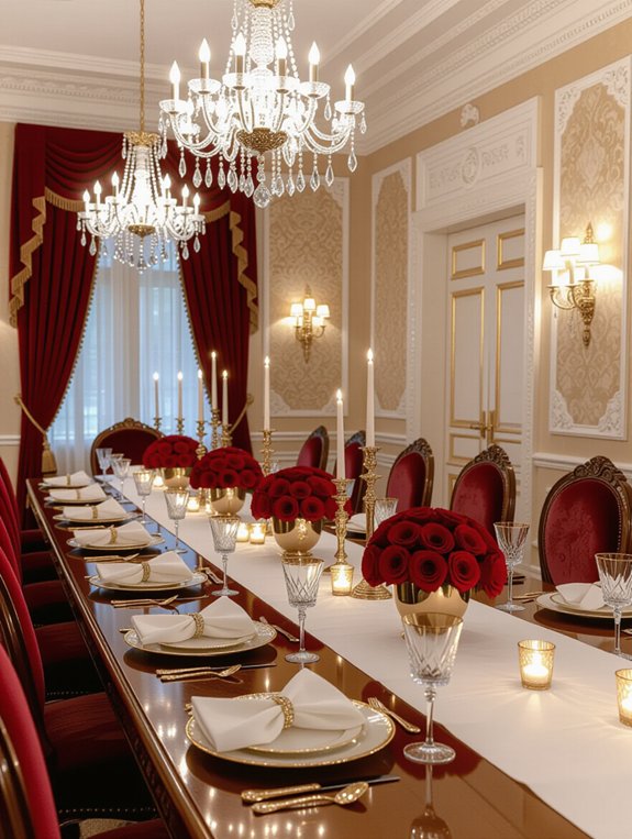 sophisticated dining table settings
