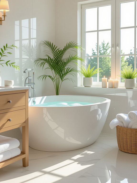 spa inspired bathroom retreat