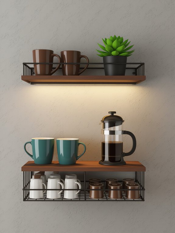 space saving coffee corner