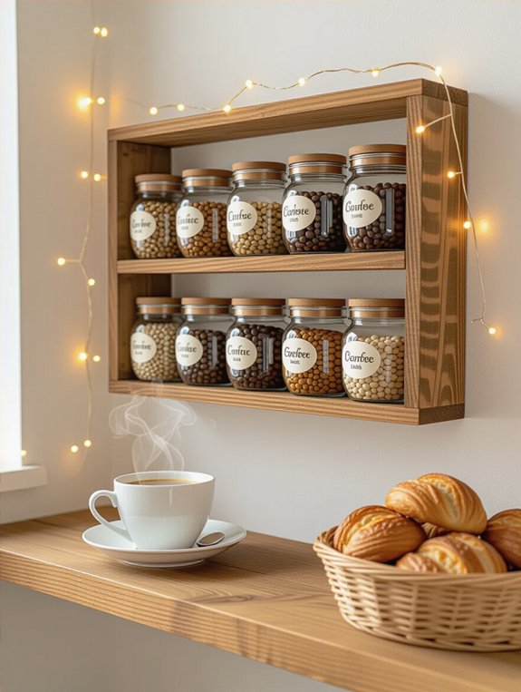 space saving coffee organization solution