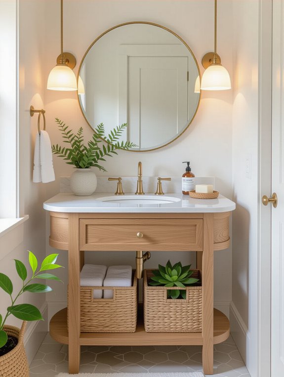 space saving corner vanities