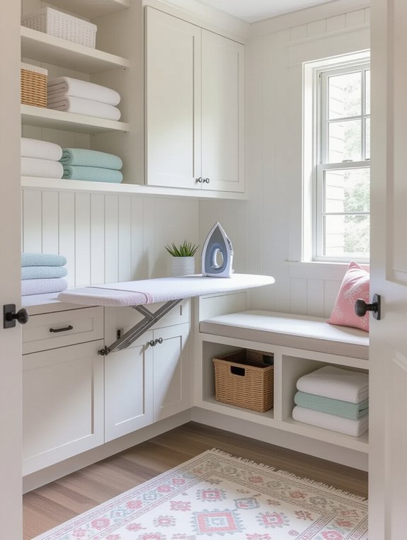 space saving ironing board solution