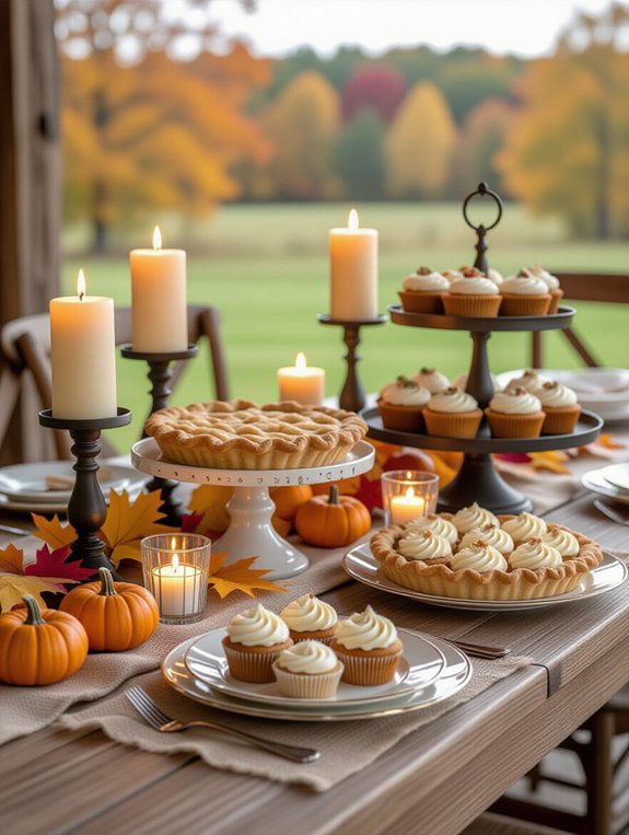 stunning thanksgiving dessert display