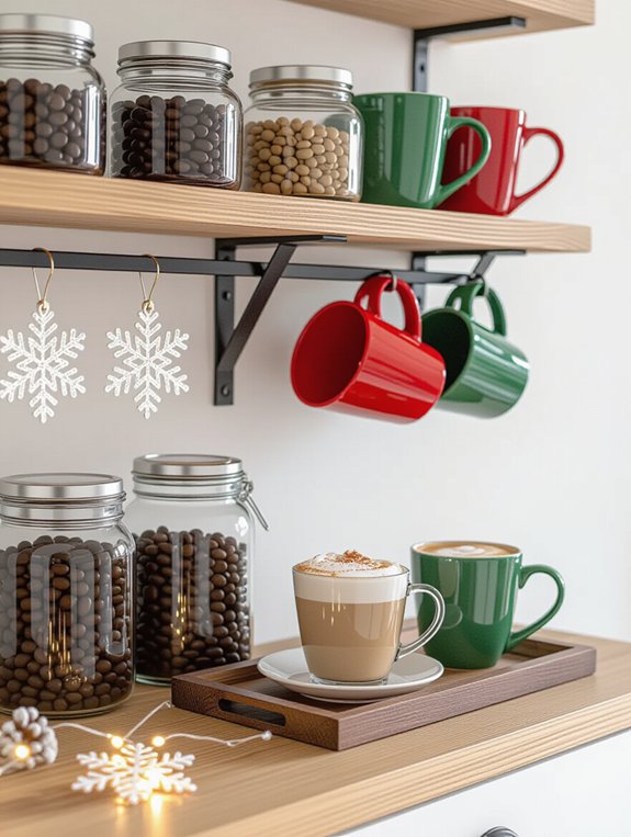 stylish clear container display