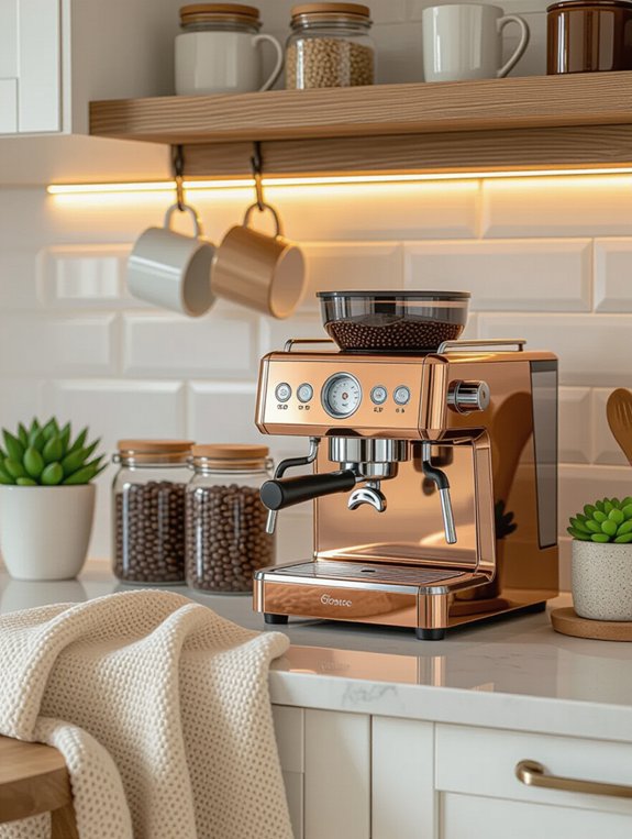 stylish coffee machine centerpiece