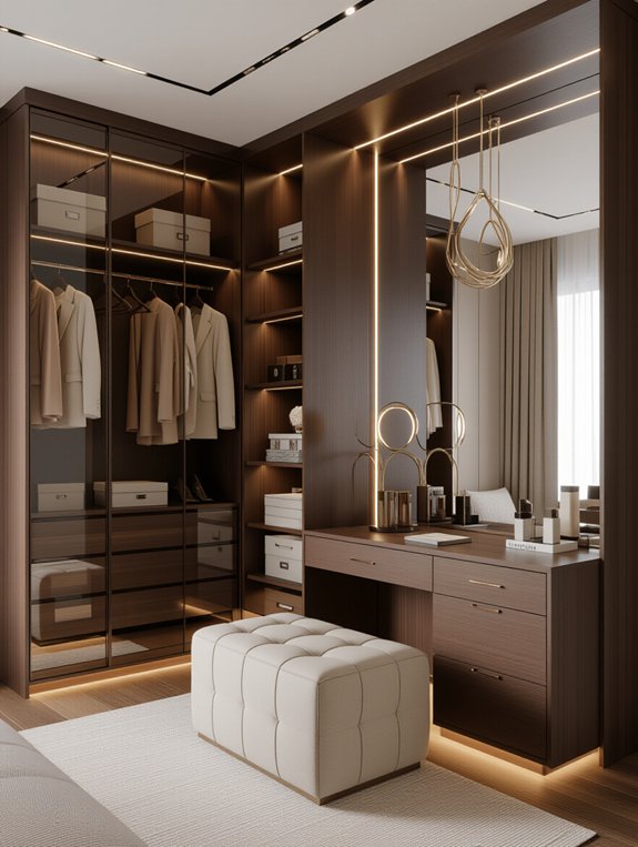 stylish functional dressing area