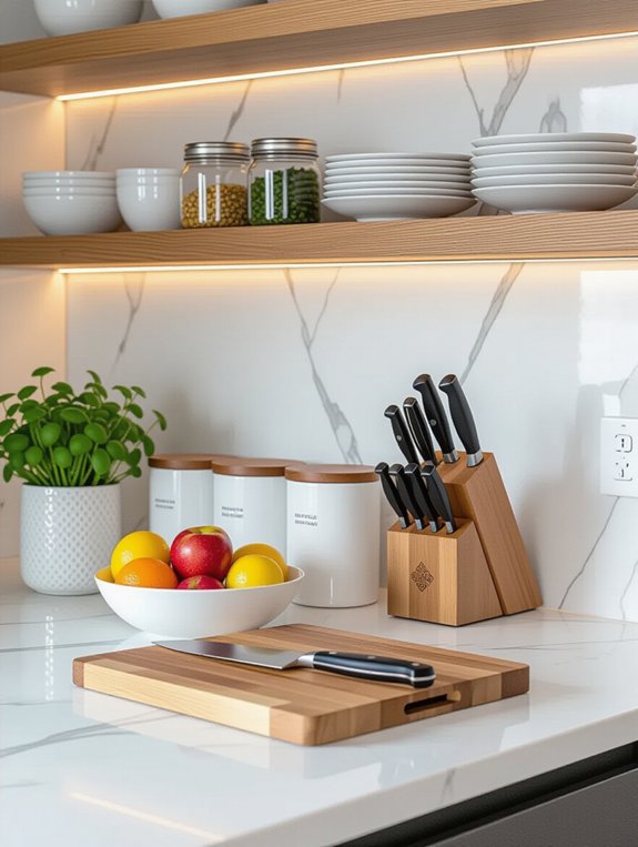 stylish functional kitchen storage
