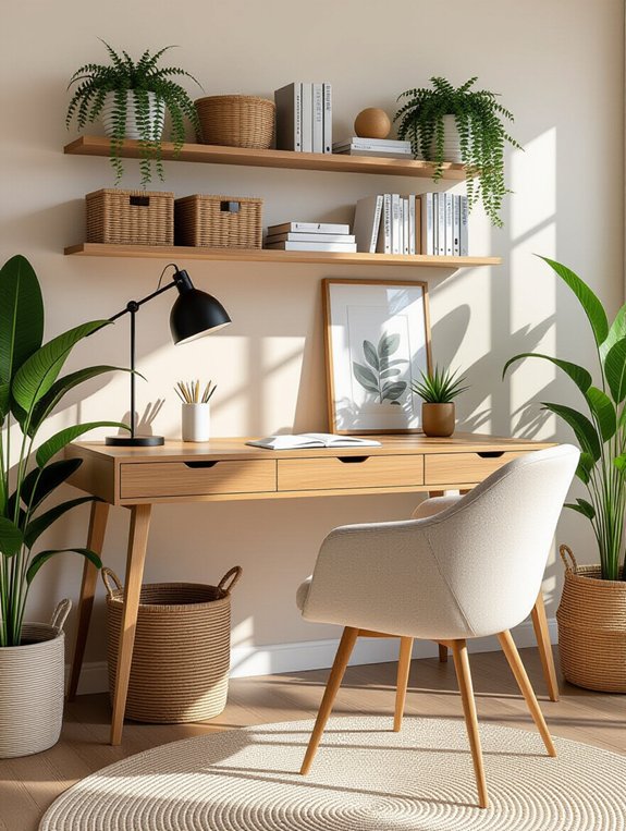 stylish home office organization