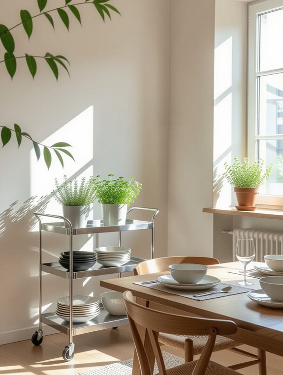 stylish storage with trolley