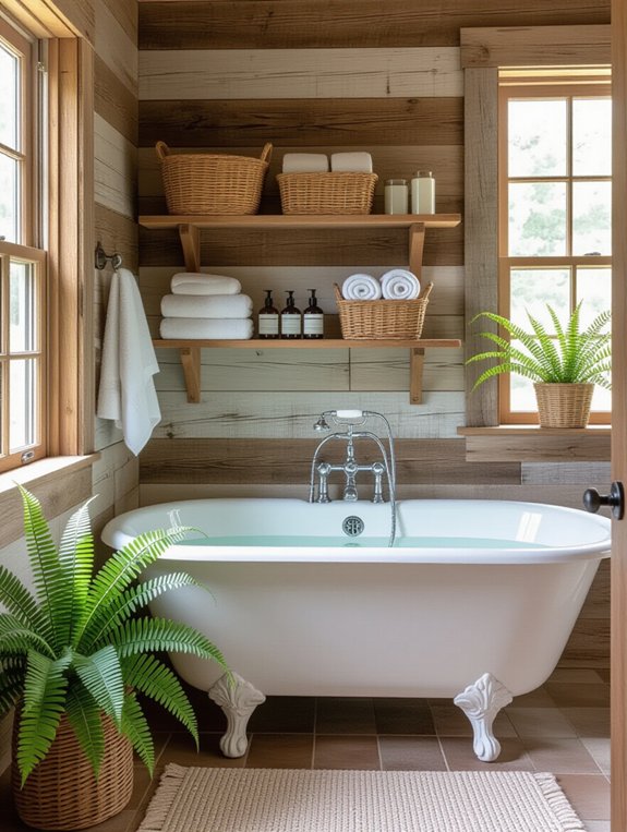stylish woven basket organization