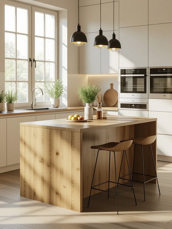 sustainable bamboo kitchen island
