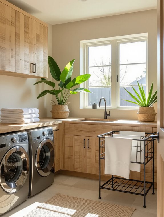 sustainable laundry room designs