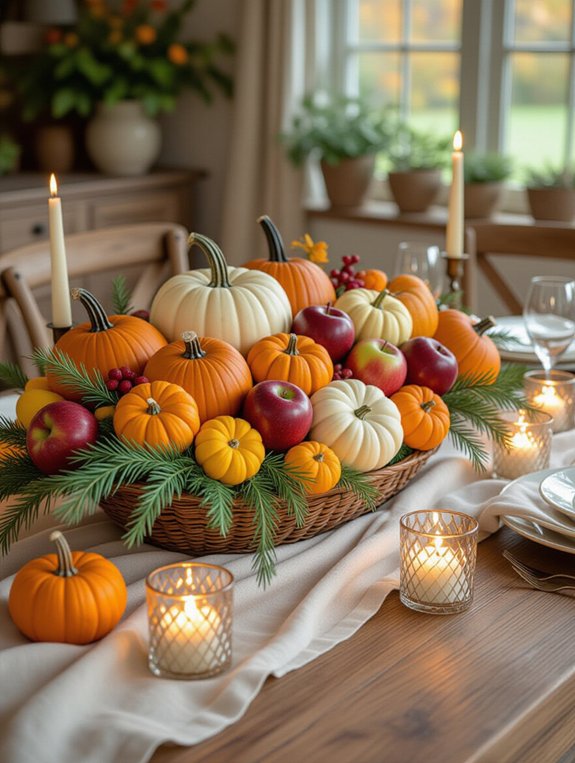 thanksgiving abundance centerpiece display