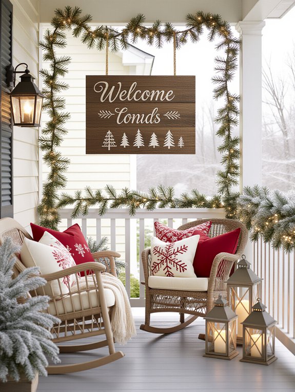 themed sign enhances atmosphere