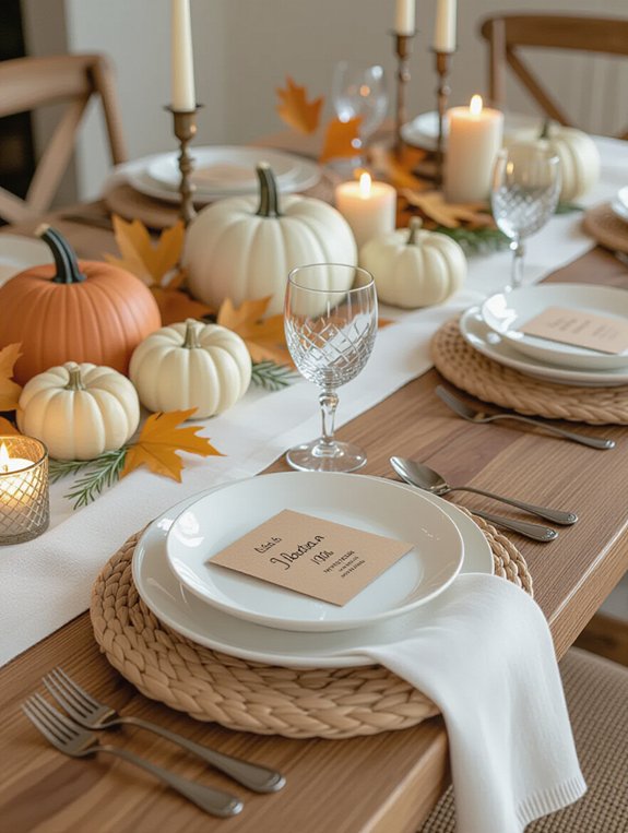 themed thanksgiving table setting