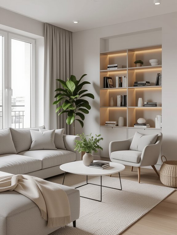 thoughtful furniture zone arrangement
