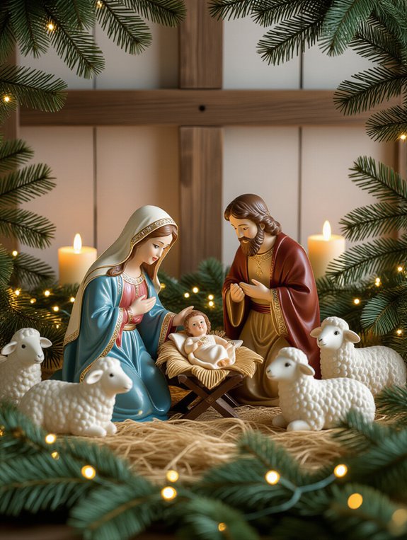 timeless nativity scene display
