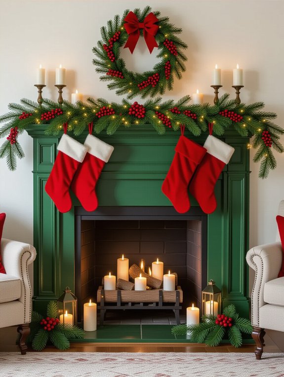 timeless red and green elegance