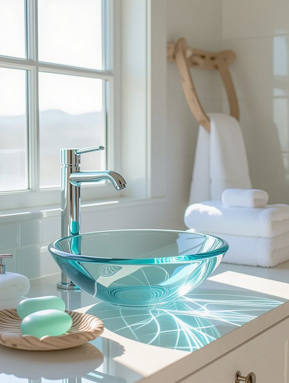 tranquil ice blue retreat