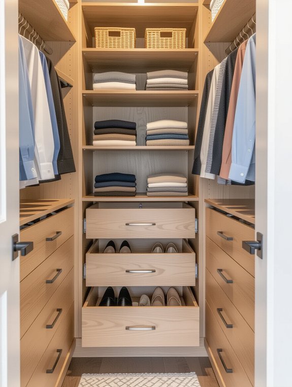 transform closet with organizers