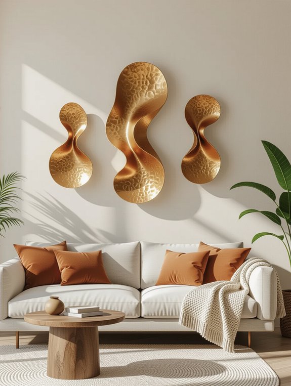 transform walls with sculptures