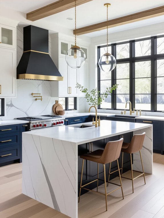 two tone kitchen cabinet aesthetics