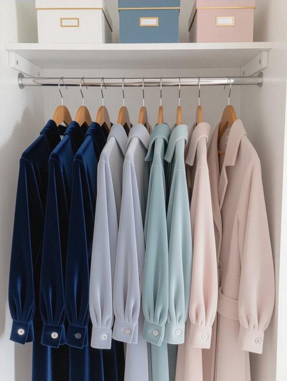 uniform hangers enhance organization