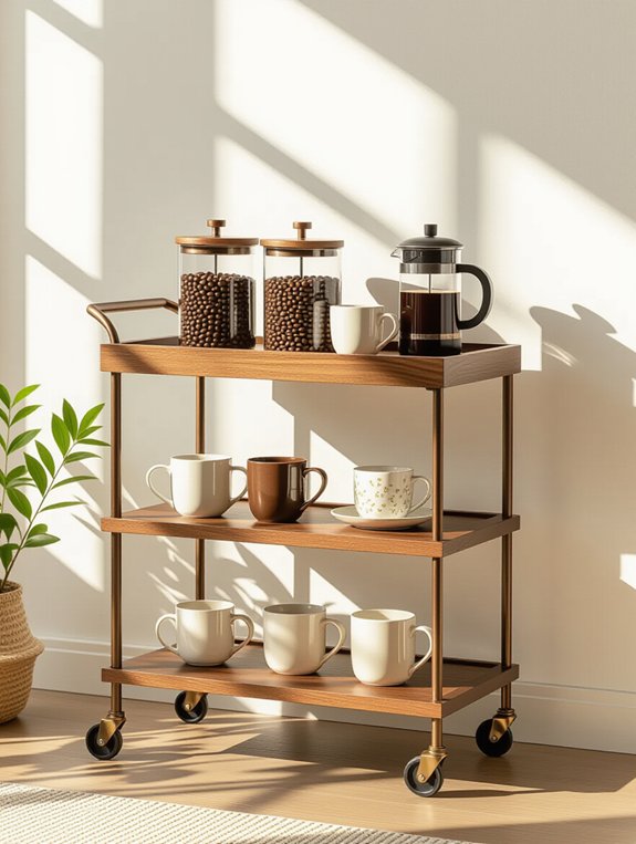 versatile movable coffee station